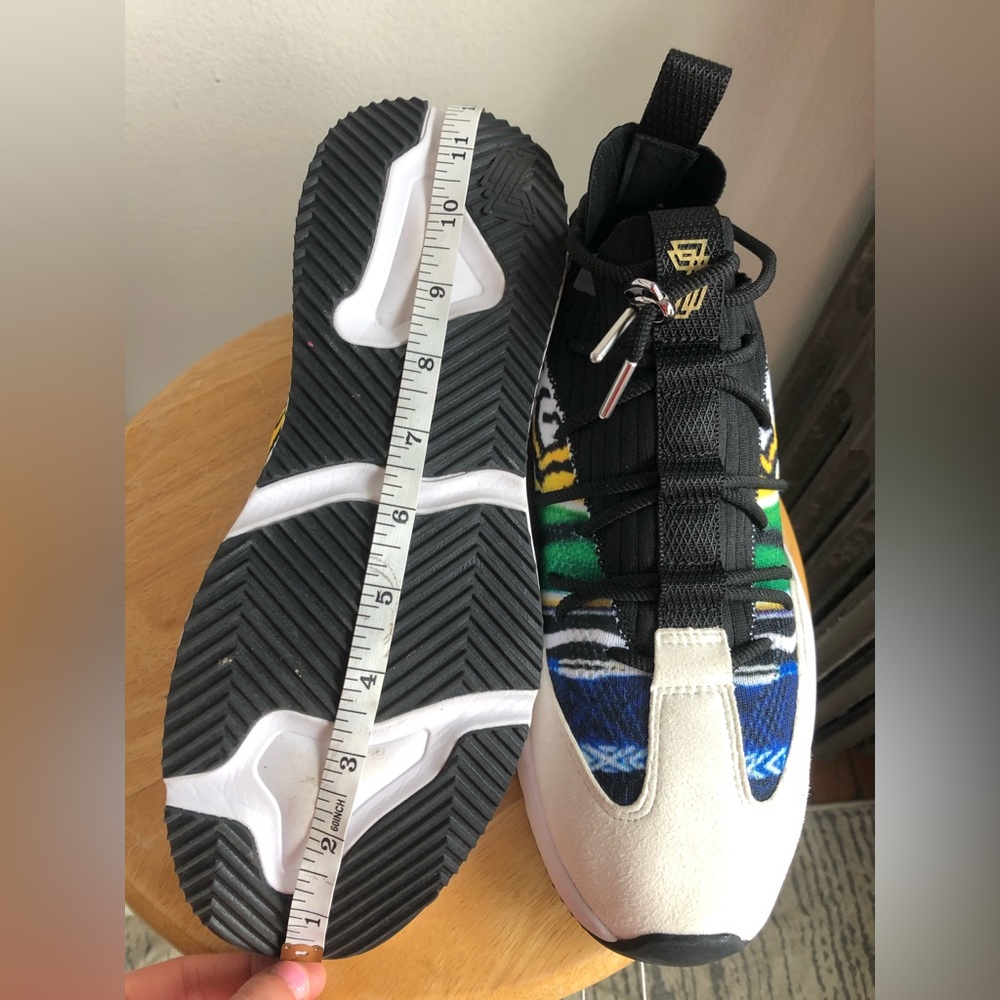 Triple 7 Notorious Racer shoe — tie dye mural pattern with chunky white base - Picture 12 of 14